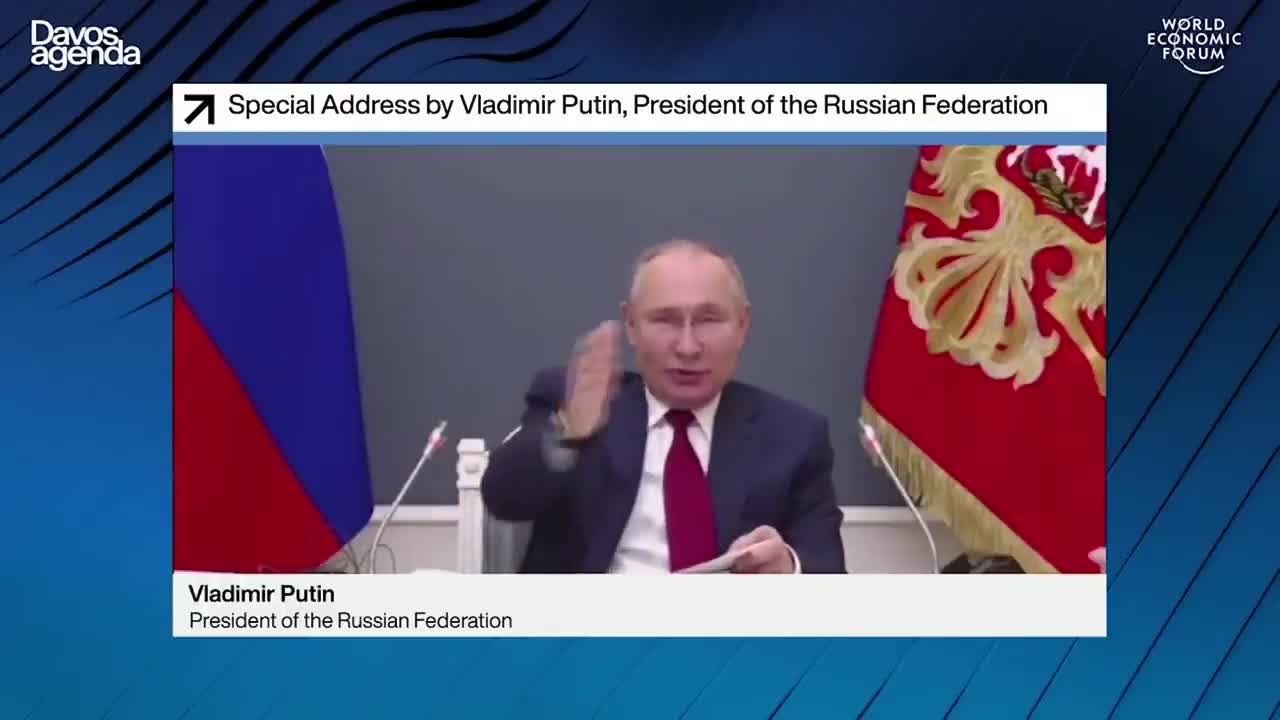 Special Address by Vladimir Putin, President of the Russian Federation | DAVOS AGENDA 2021|