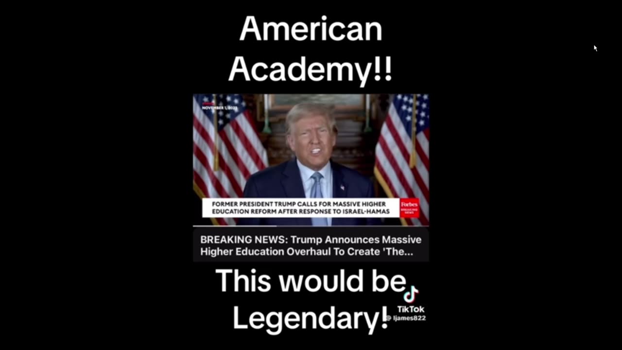 Trump's plan for the future American Academy of Education