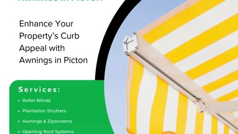 Enhance Your Property’s Curb Appeal with Awnings in Picton