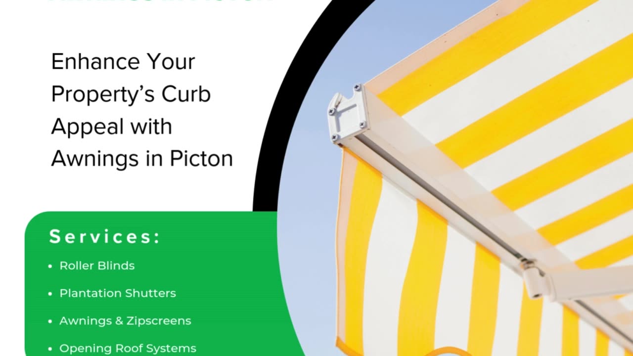 Enhance Your Property’s Curb Appeal with Awnings in Picton