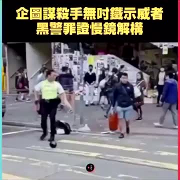 Hong Kong police gun shot unarmed protestor
