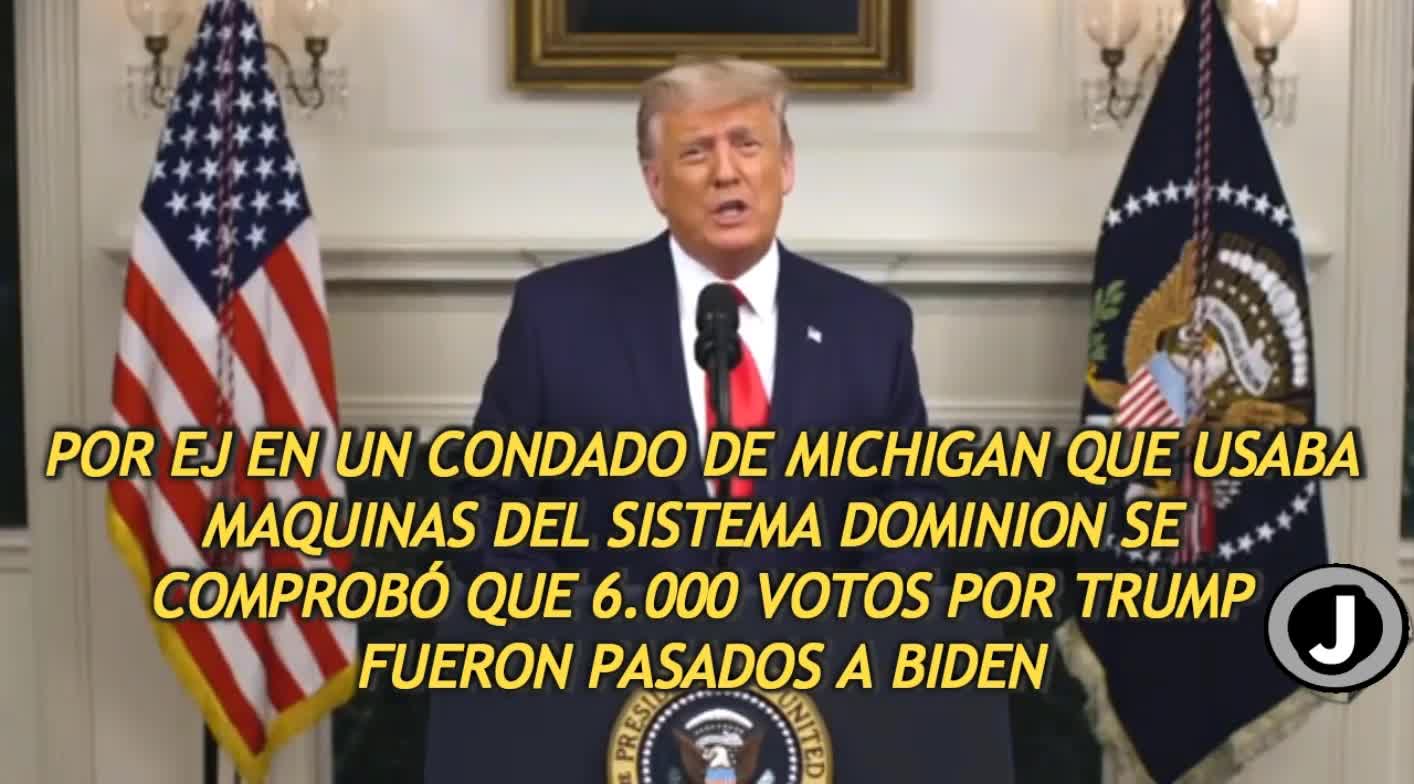 Spanish: Trump talking about election fraud