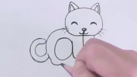 cat drawing video