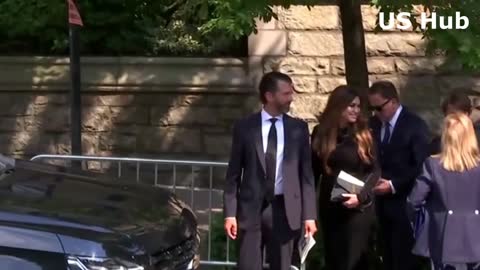 Donald Trump Jr & Eric Trump are attending Ivana Trump's funeral in Manhattan