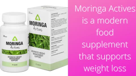 A modern food supplement that supports weight loss