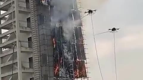Drone fire fighters