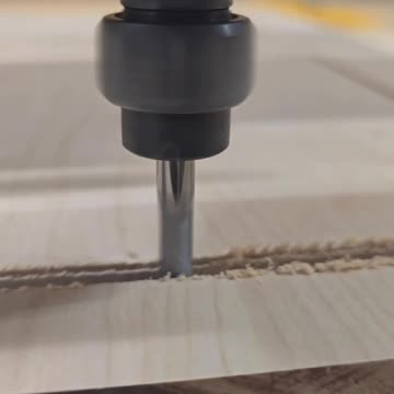 Cutting out Cherry Plaque Blanks