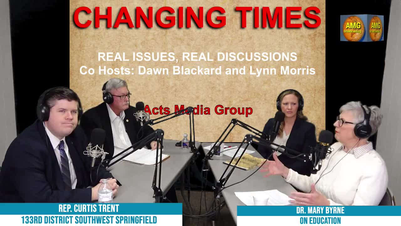 "Changing Times, Dr. Byrne, Rep. Trent," hosts Lynn Morris & Dawn Blackard