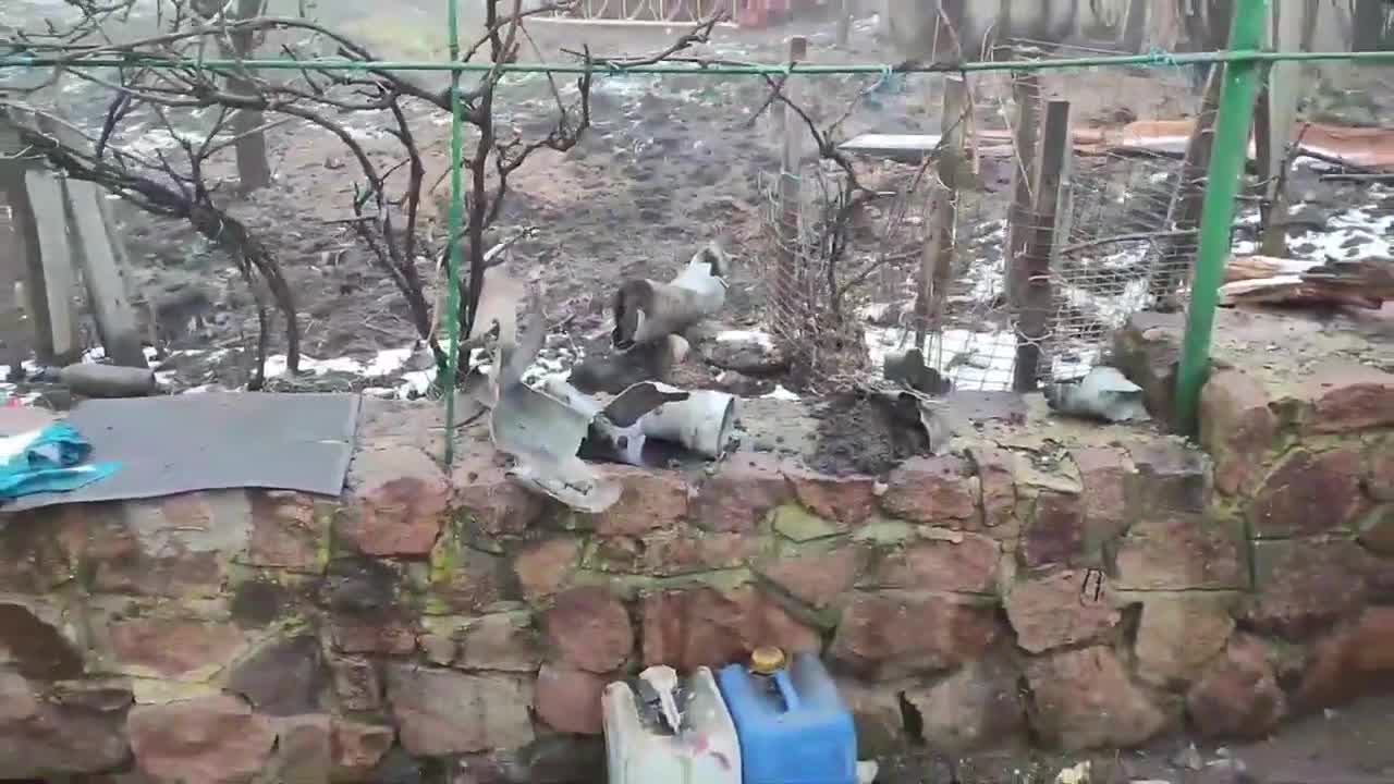 Volnovakha - aftermath of a battle