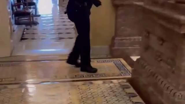 Officer Eugene Goodman leads US capitol rioters away from Chamber, one year ago today...