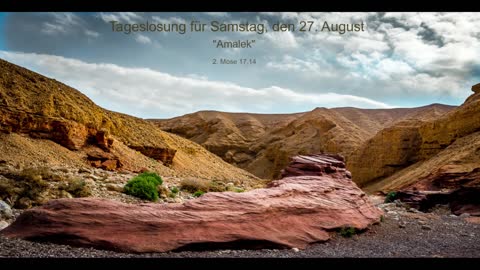 Tageslosung für Samstag, den 27. August