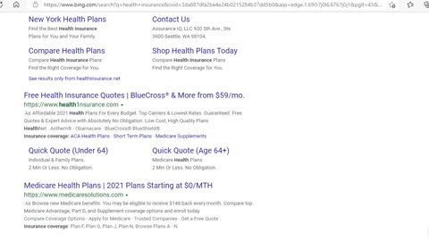 Health care scam alert! Hit the back arrow!