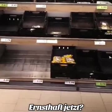 Empty stores in Germany - no food to buy in shops