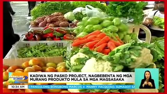 KADIWA NG PASKO PROJECT, NAGBEBENTA NG MGA, MURANG PRODUKTO MULA SA MGA MAGSASAKA