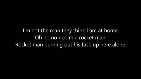 Rocket Man Elton John lyrics