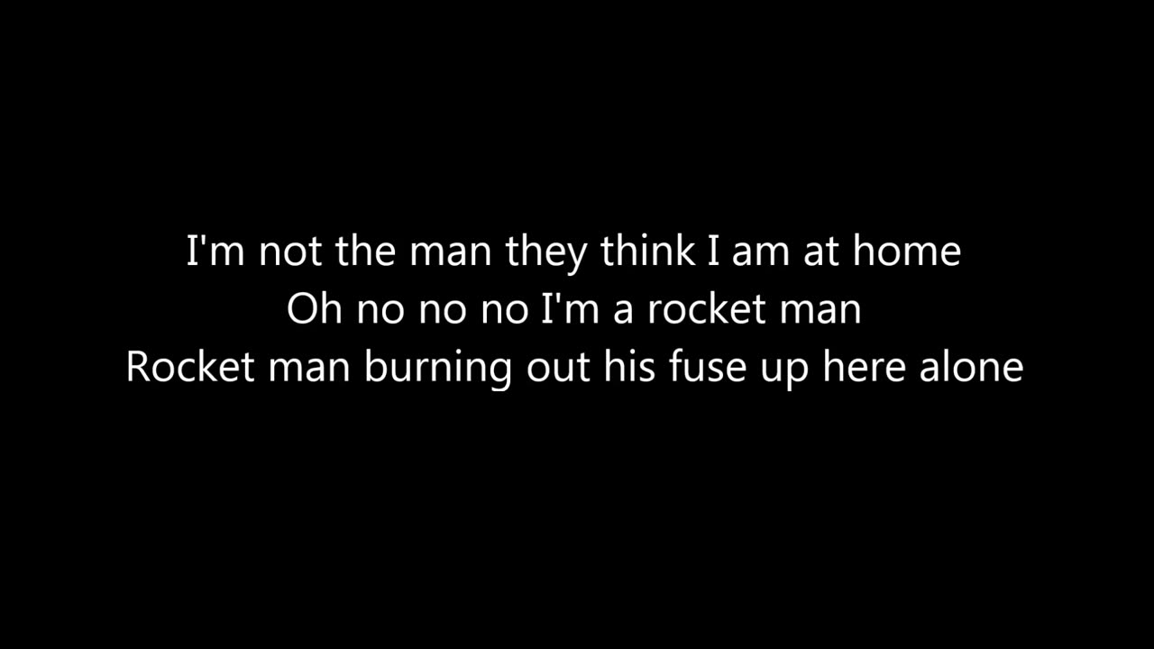 Rocket Man Elton John lyrics