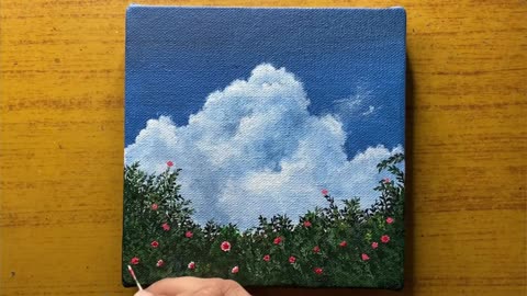 Draw Flowers On The Leaves