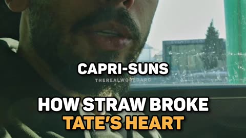 How straws broke Tate's heart