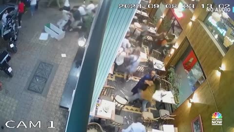 Video show the moment a 6.8-magnitude earthquake strikes Morocco