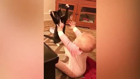 Baby and Cats Funny & Fails Moments 😂😂