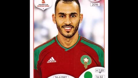 PANINI STICKERS MOROCCO TEAM WORLD CUP 2018