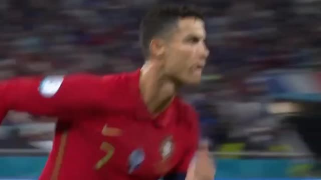 Cristiano Ronaldo 108 th international goal_ penalty goal against france in Euro2020_