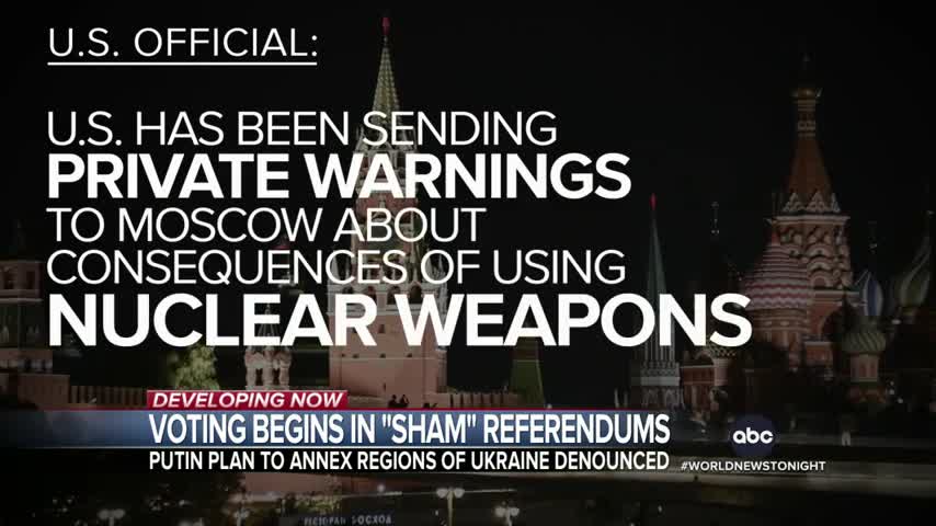 news Word ; Referendums begin in Russian controlled Ukraine lands l WNT