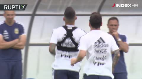 Argentinski trening prije utakmice s Hrvatskom
