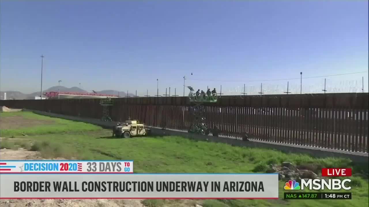 Trump deserves some credit for the wall.