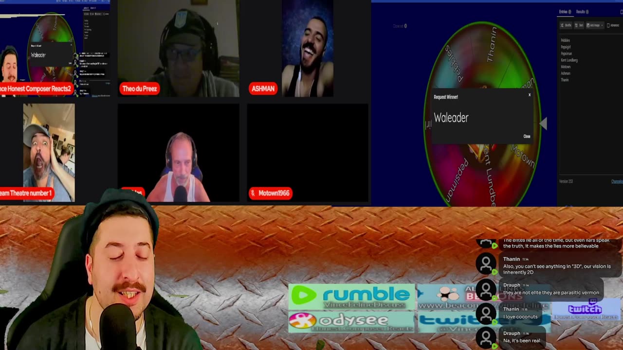 Reaction with Vince