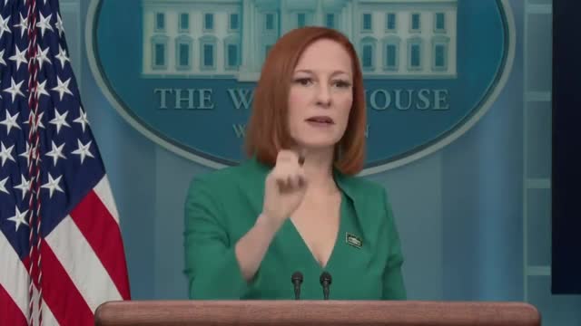 A reporter asks Psaki if Biden stands by his assessment that the Hunter Biden laptop scandal was "a bunch of garbage"