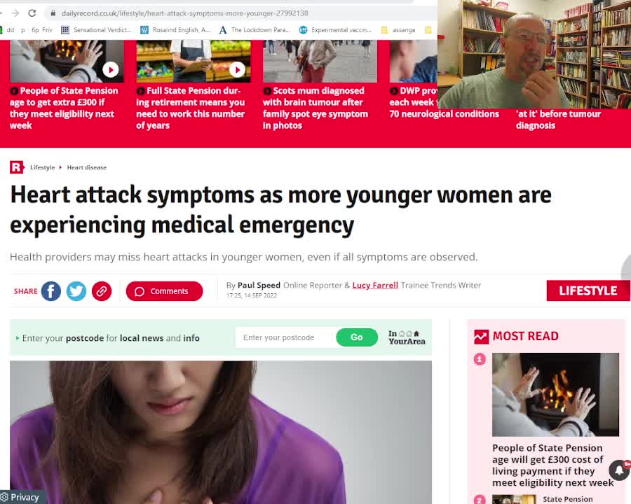 Heart attacks in more younger women! Experts dumbfounded?? (Scotland)