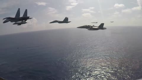 U.S Navy and Malaysian Airforce at South China sea