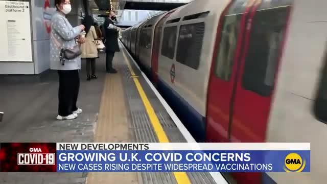 COVID-19 infections rise in UK despite high vaccination