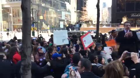 Gov. Cuomo joins students in “enough is enough” chant