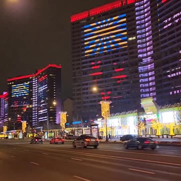 Congratulations on Defender of the Fatherland Day on Novy Arbat