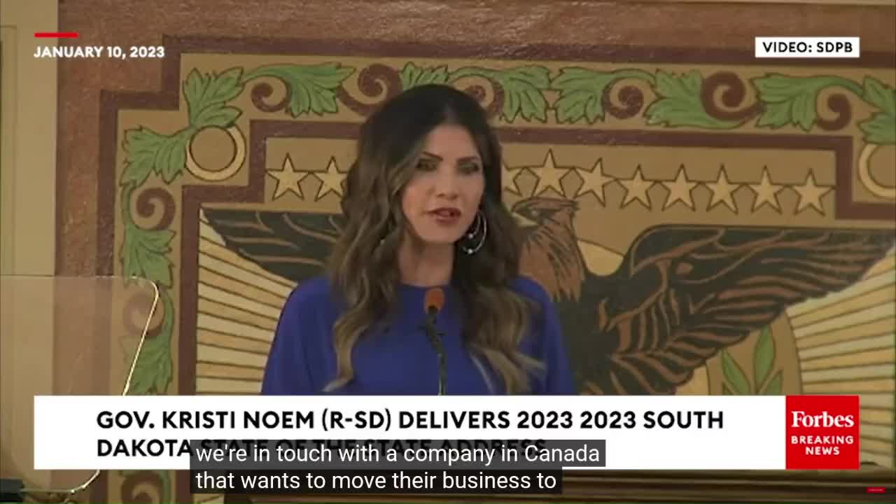 South Dakota Gov. Kristi Noem SLAMS Trudeau's and Biden's COVID policies