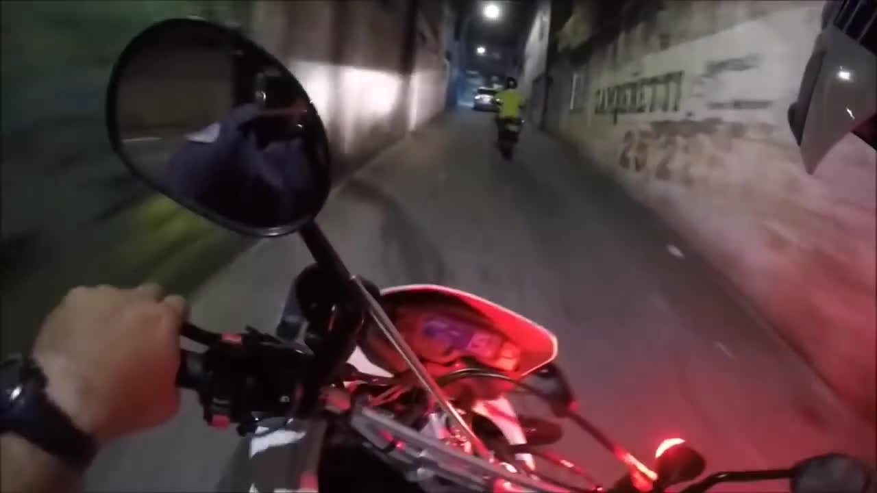 Brazil Motorcycle Police Chase