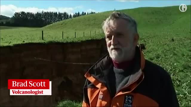 Enormous sinkhole appears on New Zealand farm