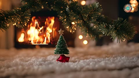 What Happens When You Combine Christmas Music with a Cozy Fireplace?