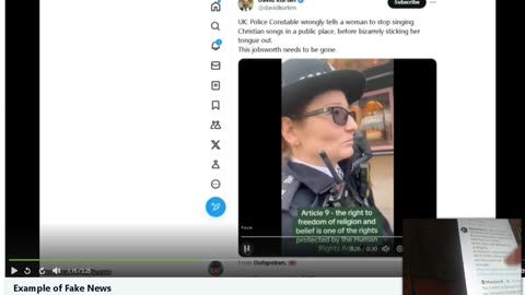 Example of Twitter Censorship