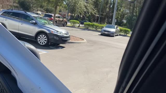 Nice old school car with custom wheels