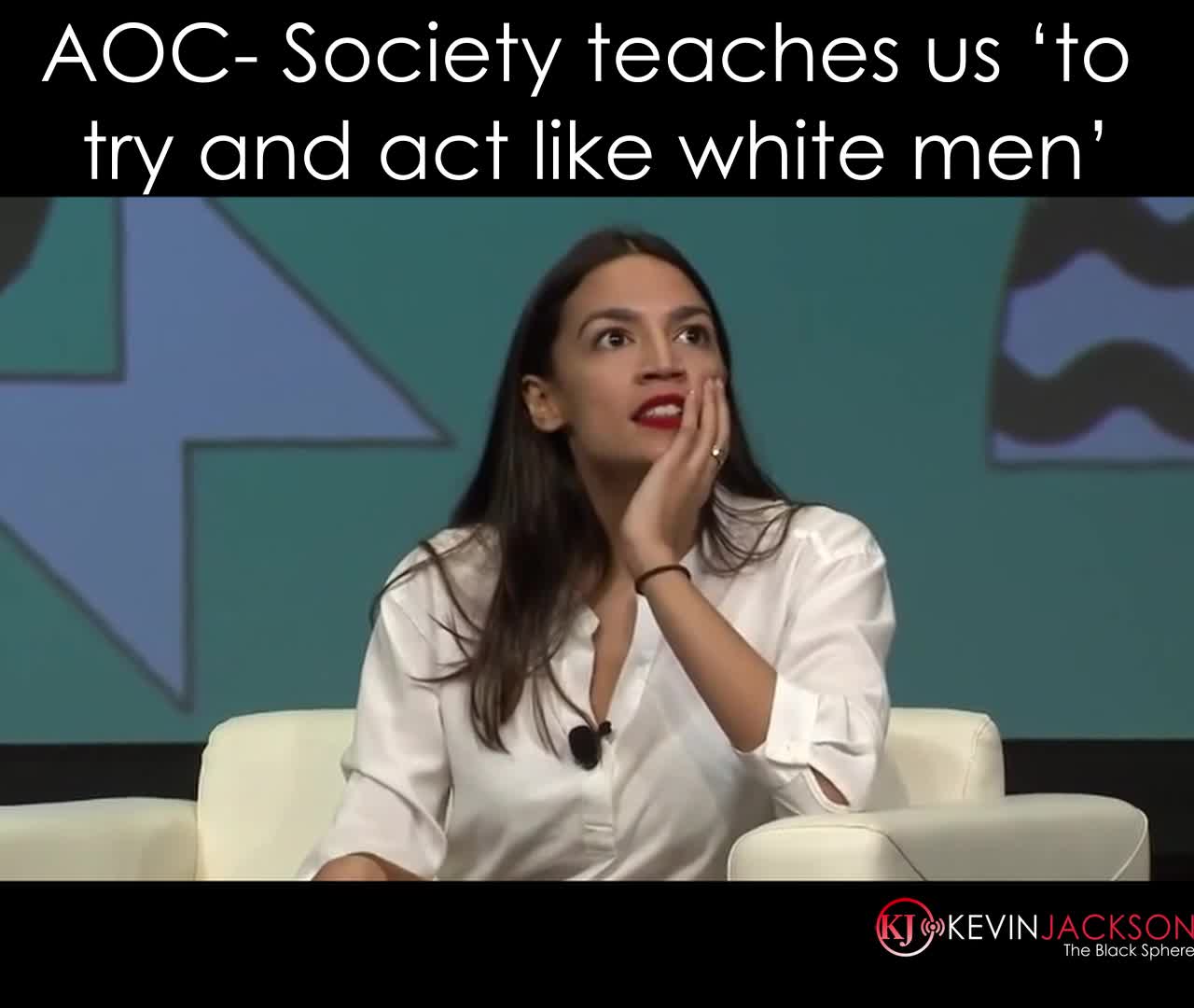 AOC - Society wants us to act like 'White Men"