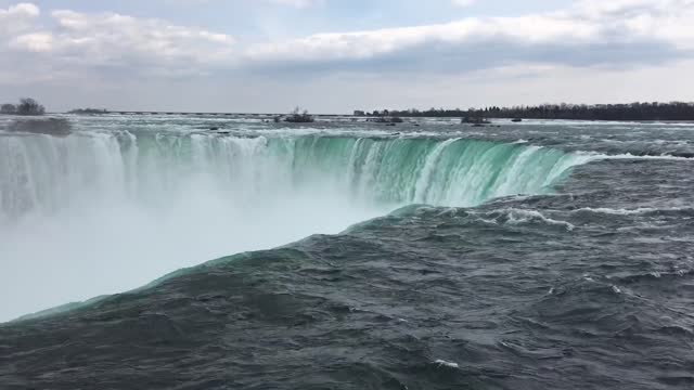 Gorgeous scenery of a waterfall