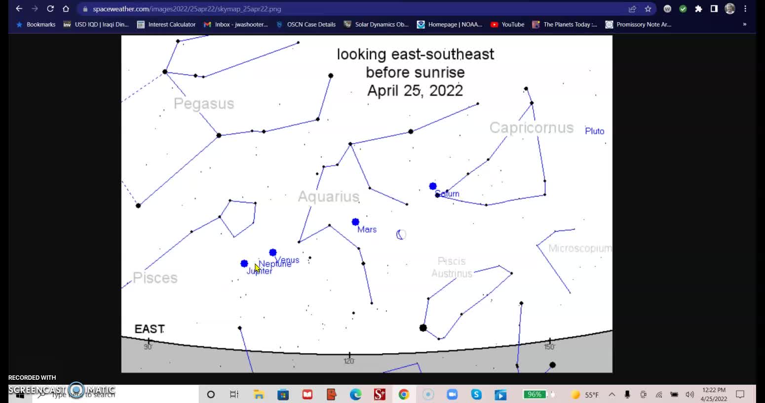Solar Weather update 04-25-22, 2 M-flares, Planetary alignments