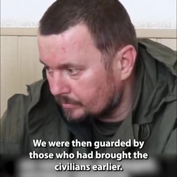 A Ukrainian POW said he was ordered to shoot at civilians