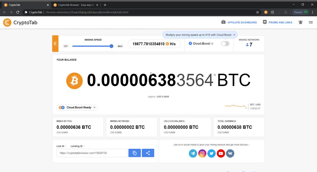 How to increase mining speed CryptoTab Browser Speed up 100%