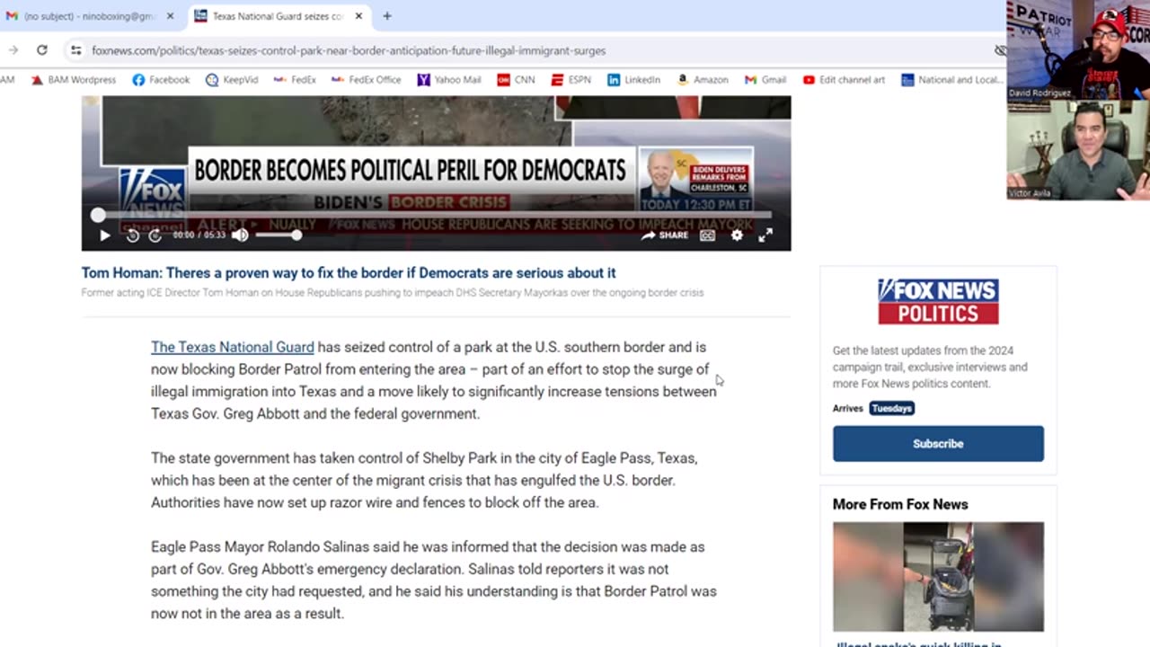 Texas To Go To War On The Border? Coming Bloodshed?