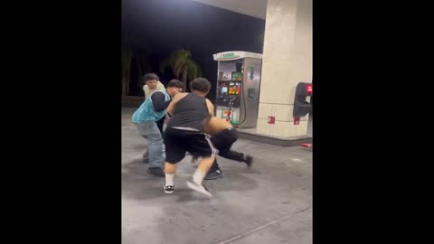 Jumped At The gas Station