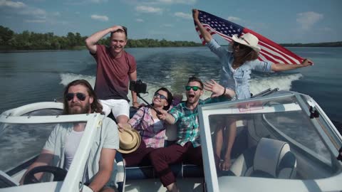 Having some boating fun on the water July 4th weekend